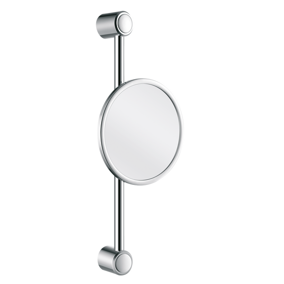 Aliseo Concierge Collection Kosmetikspiegel an Wandstange - ø220 mm, Farbe: Chrom, Variante: Wandstange, Durchmesser: ø220 mm