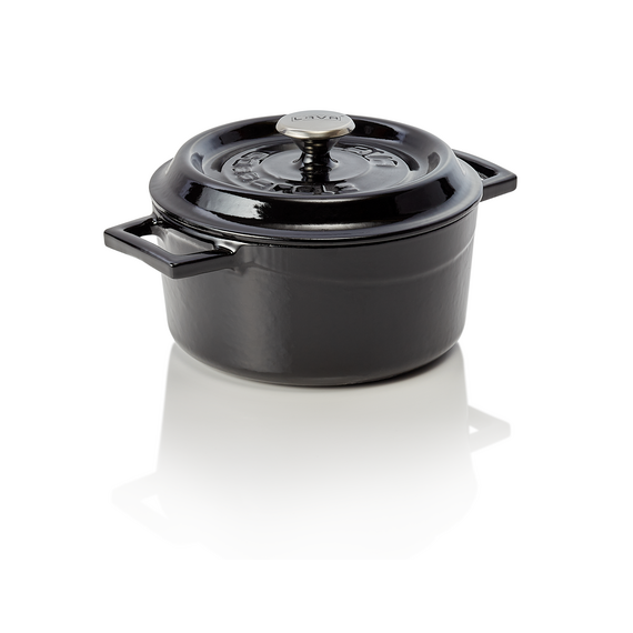 WAS Germany Cocotte Gusseisen schwarz