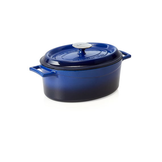 WAS Germany Bräter Gusseisen blau