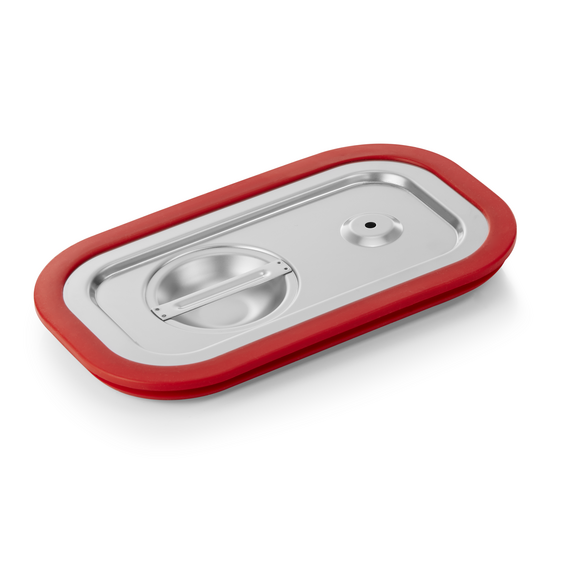 WAS Germany GN Transportdeckel Chromnickelstahl 18/10, Silikon 1/4 