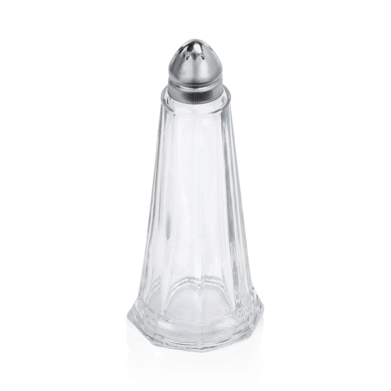 WAS Germany Salz-/Pfefferstreuer Edelstahl, Glas / Opal-/Hartglas 