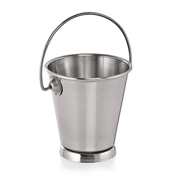 WAS Germany Mini-Serviereimer Chromnickelstahl 