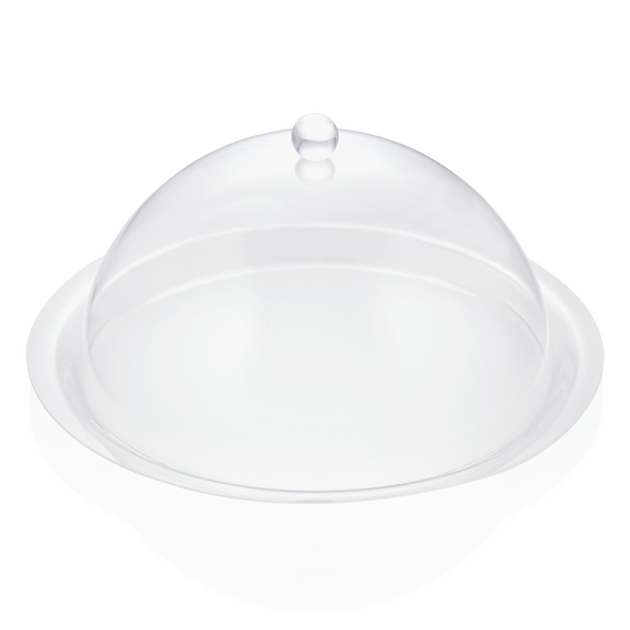 WAS Germany Tablett mit Frischhaltehaube Acryl 