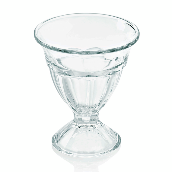 WAS Germany Eisbecher Glas / Opal-/Hartglas 