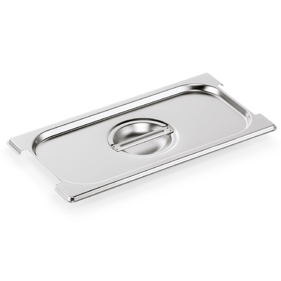 WAS Germany GN Deckel mit Löffelaussparung Chromnickelstahl 1/3 