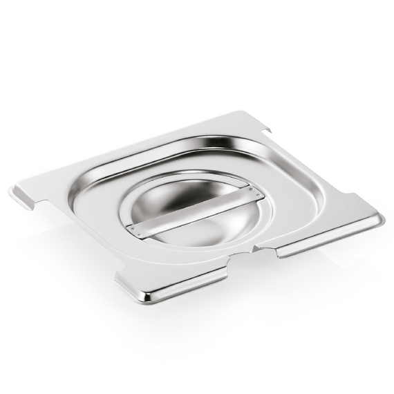 WAS Germany GN Deckel mit Löffelaussparung Chromnickelstahl 1/6 