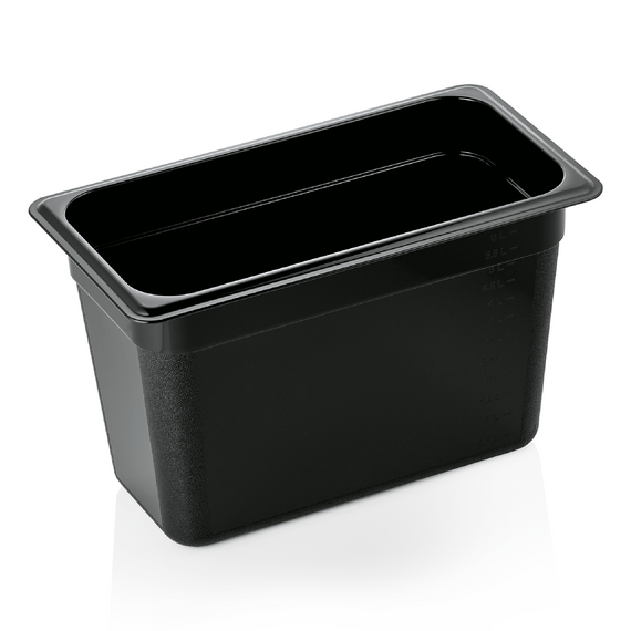 WAS Germany GN Behälter Polycarbonat 1/3 schwarz