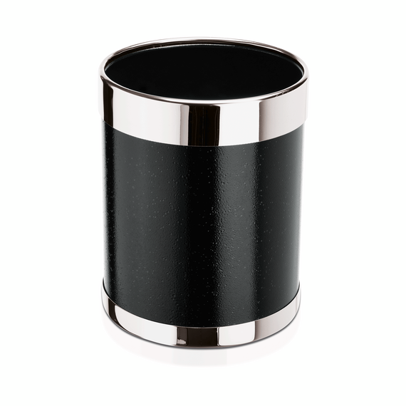 WAS Germany Papierkorb Stahl / Stahlblech / Stahldraht schwarz