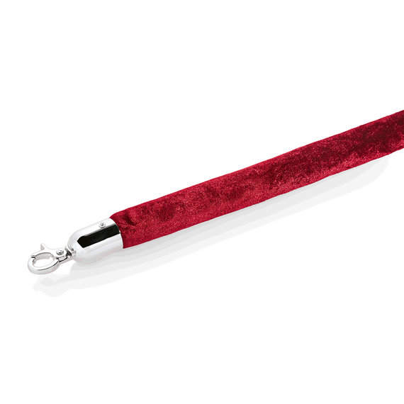 WAS Germany Verbindungstau Polyester, verchromt bordeauxviolett