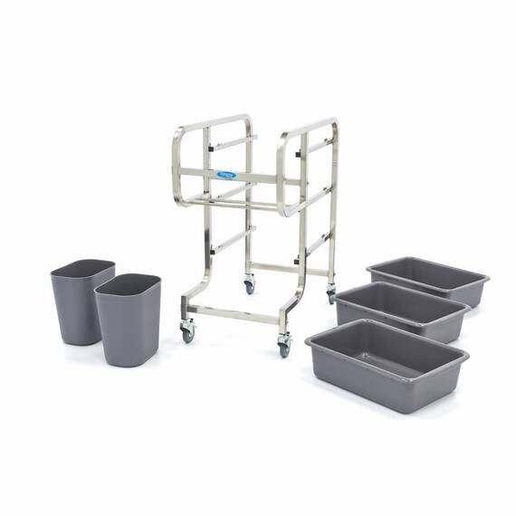 Maxima Abräumwagen Mit 5 Mülleimer, Bild 5