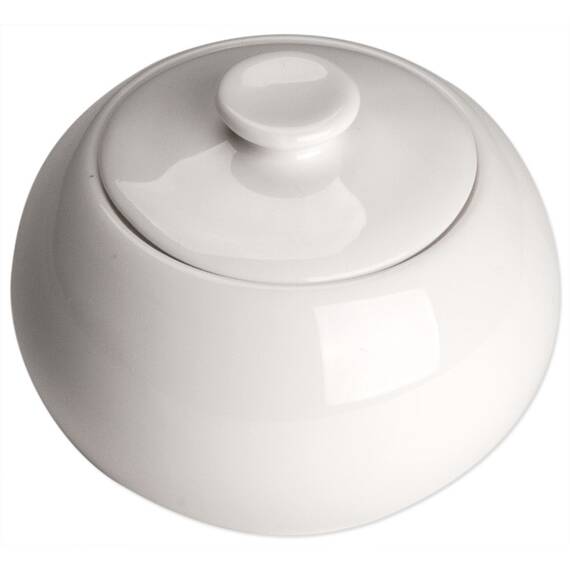 Stalgast 6 Zuckerdosen, reinweißes Hotelporzellan, Serie Isabell, Ø 9,6 cm