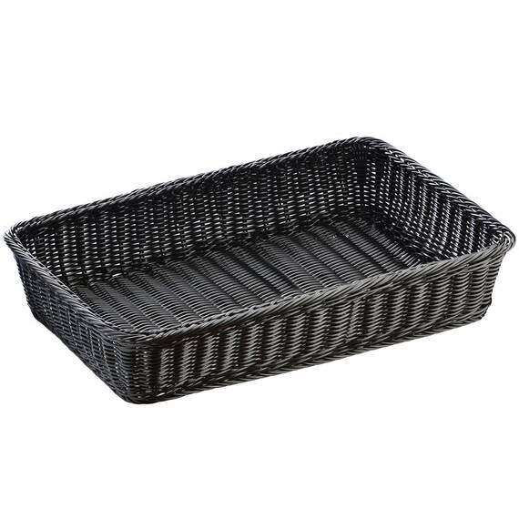 Stalgast Buffetkorb aus Polypropylen, schwarz, GN 1/1