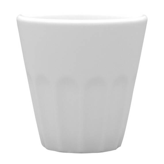 6 Espressobecher von Lubiana, Porzellan, weiß, Serie Kaszub/Hel, 0,1 Liter