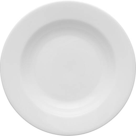 6 tiefe Teller von Lubiana, Porzellan, weiß, Serie Kaszub/Hel, Ø 230 mm