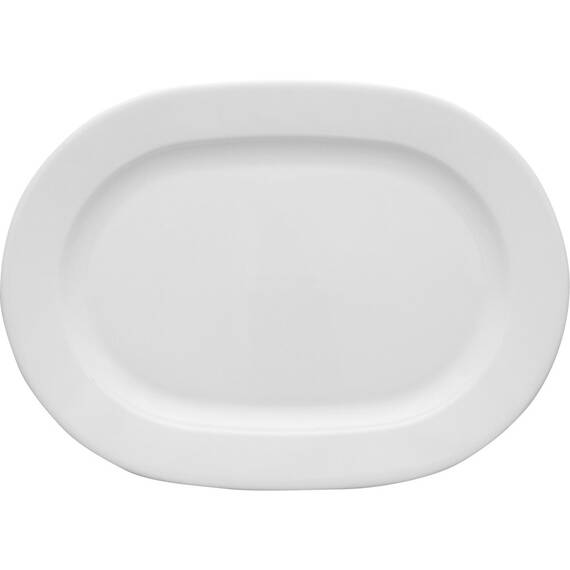 6 Servierplatten, weißes Porzellan, Serie Versailles, 280x205 mm