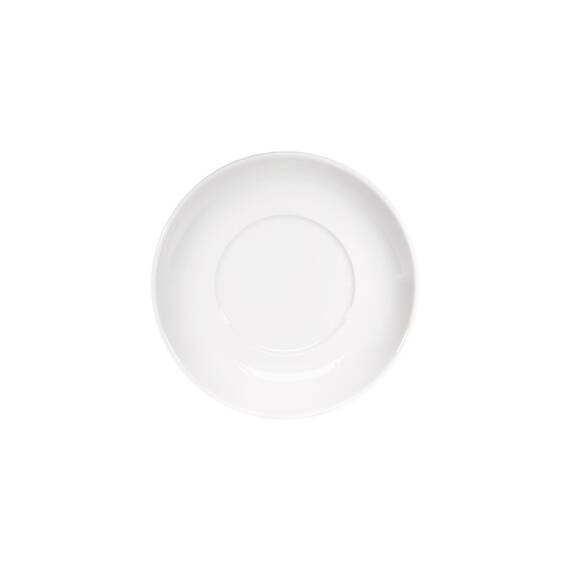 Stalgast 12 Untertassen für Kaffeetassen, reinweißes Hotelporzellan, Serie Isabell, Ø 155 mm