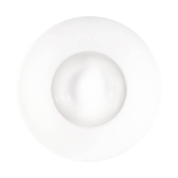 Stalgast 4 Pasta-/Risottoteller, reinweißes Hotelporzellan, Serie Isabell, Ø 270 mm