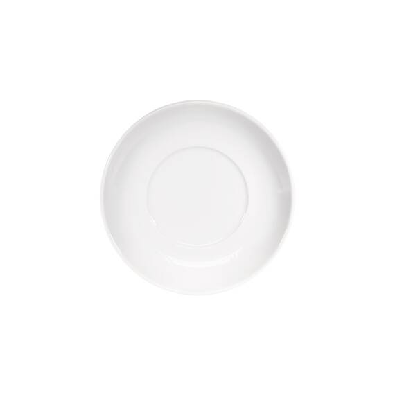 Stalgast 12 Untertassen für Cappuccino, reinweißes Hotelporzellan, Serie Isabell, Ø 160 mm