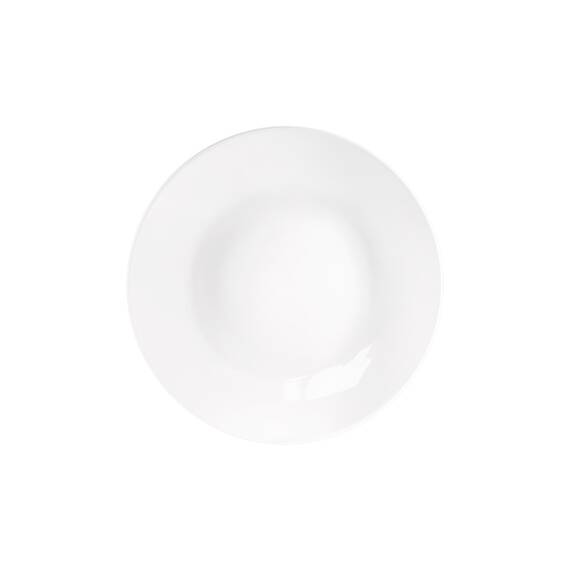 Stalgast 4 große Coup-Teller, flach, reinweißes Hotelporzellan, Serie Isabell, Ø 300 mm