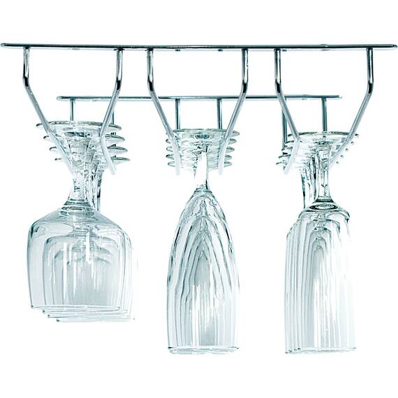 Gläserschiene mit drei Reihen