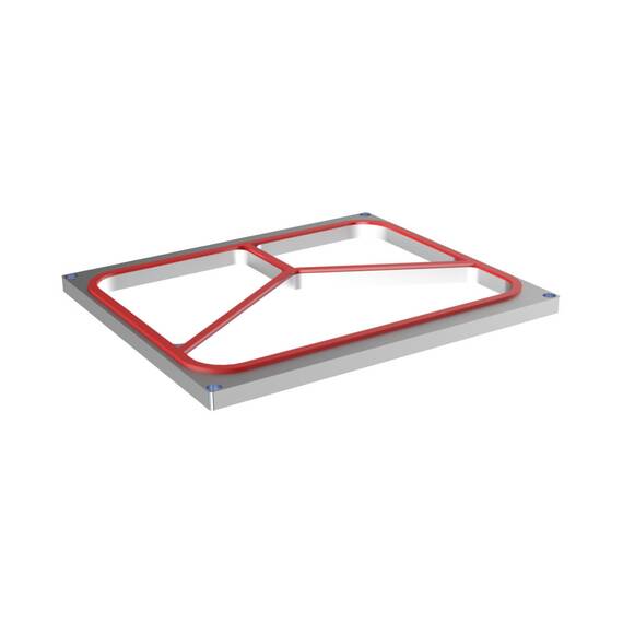 Siegelrahmen dreigeteilt für RK 1900