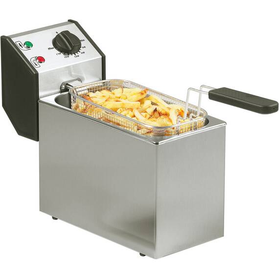ROLLER GRILL Fritteuse, 5 Liter, Abmessung 190 x 425 x 320 mm (BxTxH)