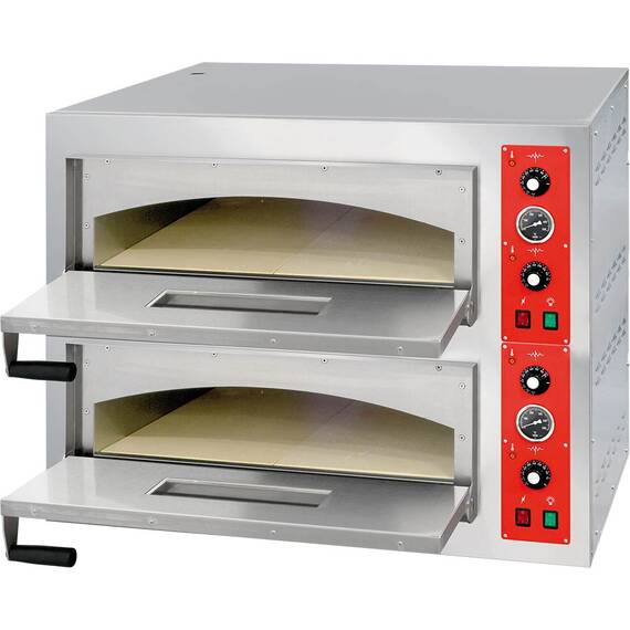 Stalgast Pizzaofen S-Line mit zwei Kammern, 1050x826x760 mm, 2x 6 kW