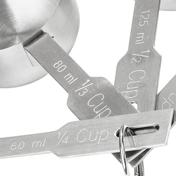 Messlöffelsatz 4-teilig, 0,06 bis 0,25 Liter