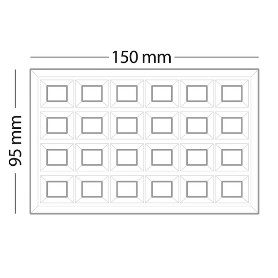 ROLLER GRILL Waffeleisen, Lütticher Waffelform, Abmessung 305 x 440 x 230 mm (BxTxH), Bild 2