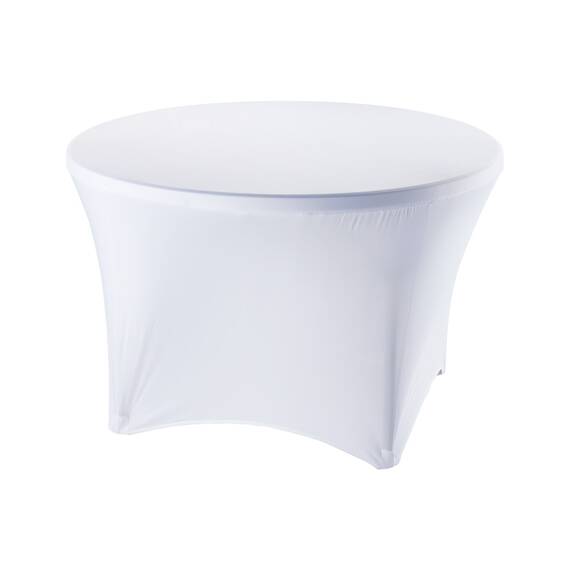 Stalgast Stretchhusse für runde Buffettische mit ca. Ø 1150 mm, Höhe 740 mm, weiß