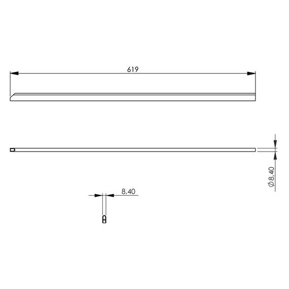 Verbindungsleiste Serie 700ND, niedrig, mittlere Länge