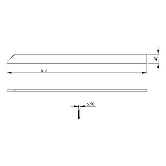 Verbindungsleiste Serie 700ND, hoch, mittlere Länge
