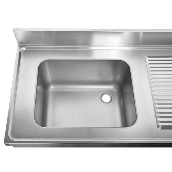 Vaiotec Easyline Spültisch 700 / 1 Becken links und Abtropffläche B:1200, Bild 2