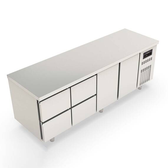 Vaiotec Topline Kühltisch 700 / 4-fach GN1/1 mit 4 Schubladen / 2 Türen, Bild 2