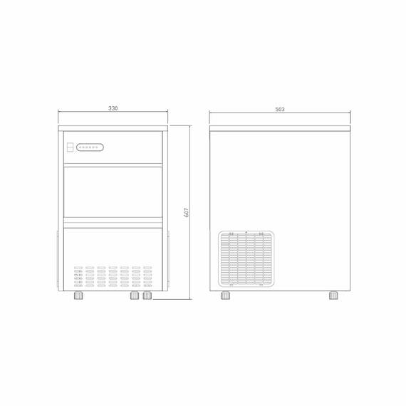 Vaiotec Easyline Eiswürfelbereiter Hohlkegel 28 kg, Bild 4