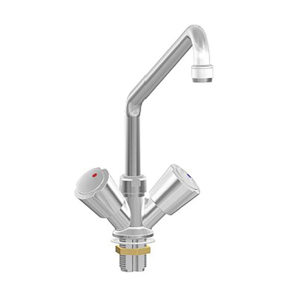 Vaiotec Topline Mischbatterie mit Schwenkhahn & 2 Mischventilen - Einloch, Bild 2