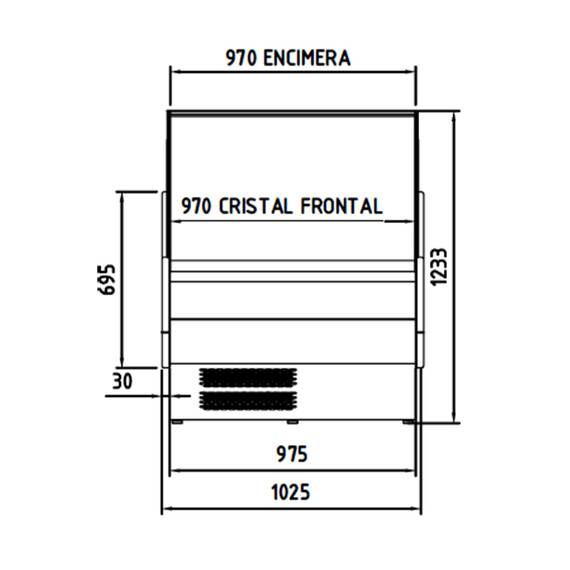 Vaiotec Topline Kühltheke 100 - gebogenes Frontglas "schwarz", Bild 6