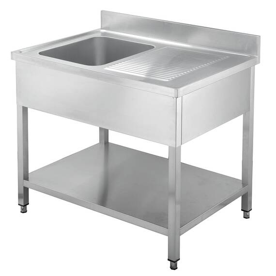 Vaiotec Topline Spültisch 700 / 1 Becken links + Abtropffläche B:1400