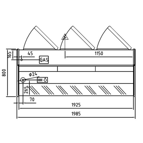 Vaiotec Topline Kühltheke 200 - gerades Frontglas "grün", Bild 5