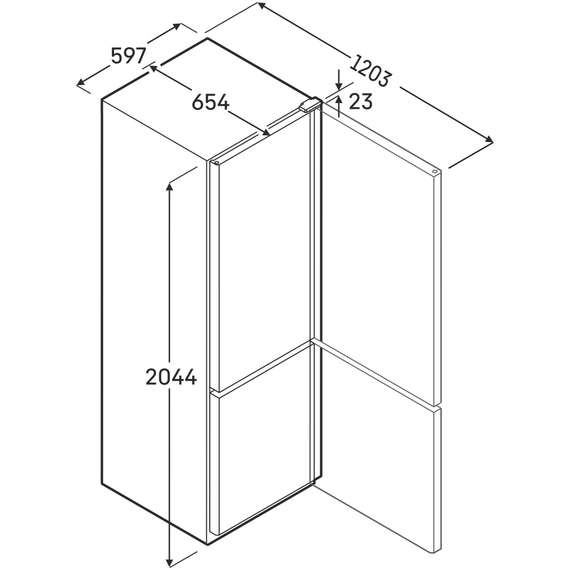 Liebherr FCFvg 4002 Performance Kühl-Gefrierkombination, Liebherr Gastro-Kühl-Gefrierkombinationen: FCFvg 4002, Bild 5