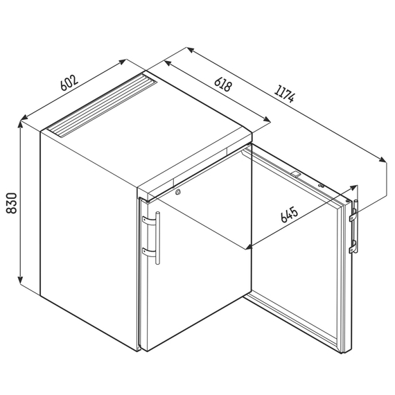 Liebherr GGU 1550 Premium Unterbaufähiger Gefrierschrank mit statischer Kühlung, Unterbaufähige Gefriergeräte mit statischer Kühlung: GGU 1550, Bild 5