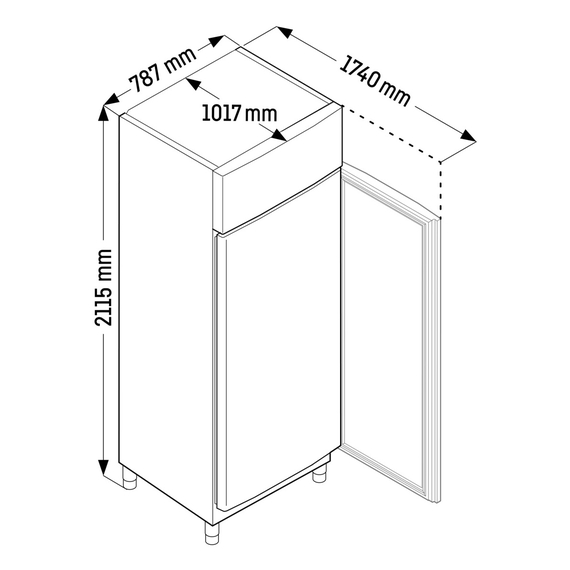 Liebherr BFPSvh 8401 Perfection Bäckereigefrierschrank mit Umluftkühlung, Liebherr Perfection Bäckereigefrierschränke mit Umluftkühlung: BFPSvh 8401, Bild 5