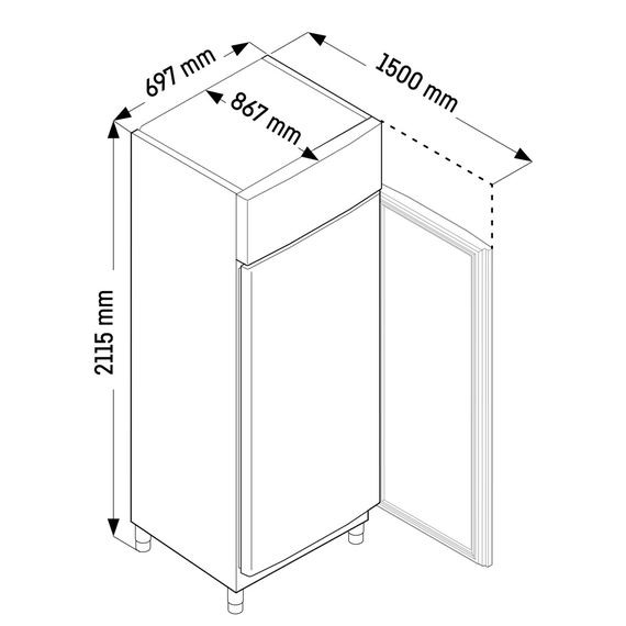 Liebherr FFPSvg 6501 Performance Gefrierschrank GN 2/1 mit Umluftkühlung, Performance Gefrierschränke GN 2/1 mit Umluftkühlung: FFPSvg 6501, Bild 5