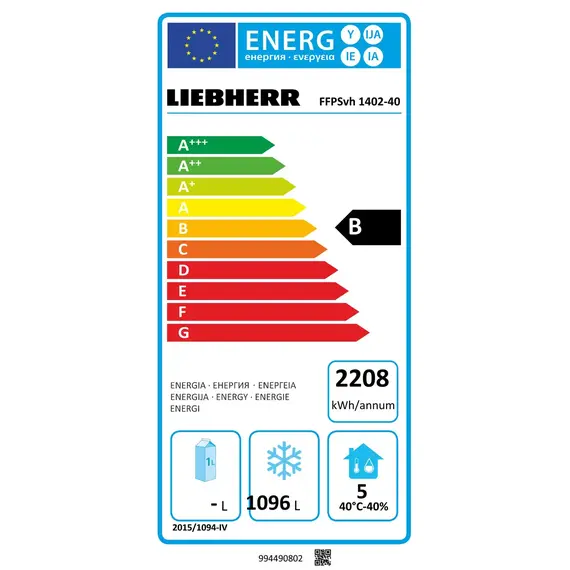 Liebherr FFPSvh 1402 Perfection Gefrierschrank GN 2/1 mit Umluftkühlung, Perfection Gefrierschränke GN 2/1 mit Umluftkühlung: FFPSvh 1402, Bild 6