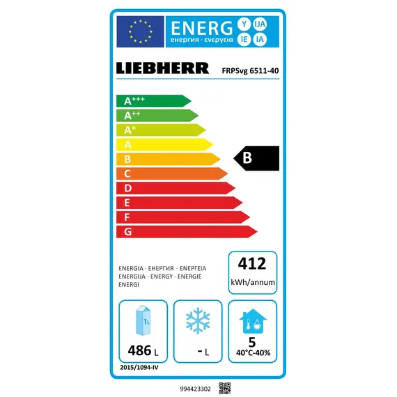 Liebherr FRPSvg 6511 Performance Kühlschrank GN 2/1 mit Umluftkühlung, Performance Kühlschränke GN 2/1 mit Umluftkühlung: FRPSvg 6511, Bild 6