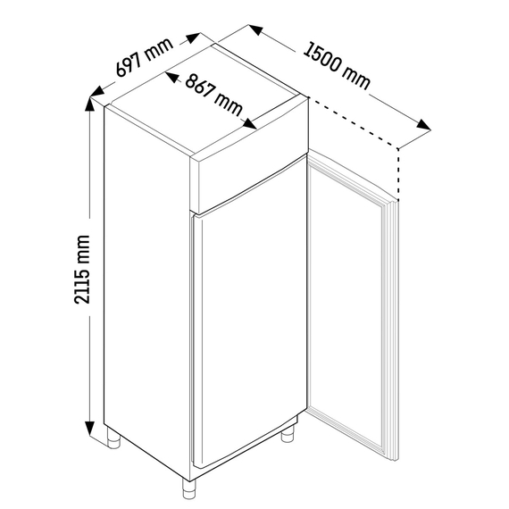 Liebherr FRPSvh 6511 Perfection Kühlschrank GN 2/1 mit Umluftkühlung, Perfection Kühlschränke GN 2/1 mit Umluftkühlung: FRPSvh 6511, Bild 5