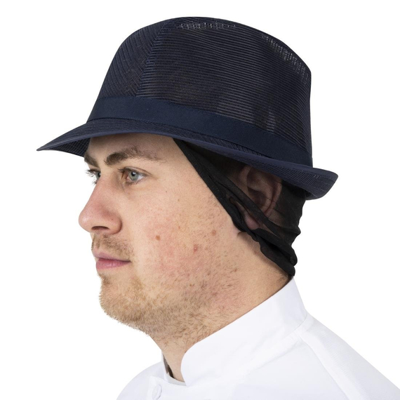 Trilby Hut mit Haarnetz dunkelblau Größe L, Bild 9