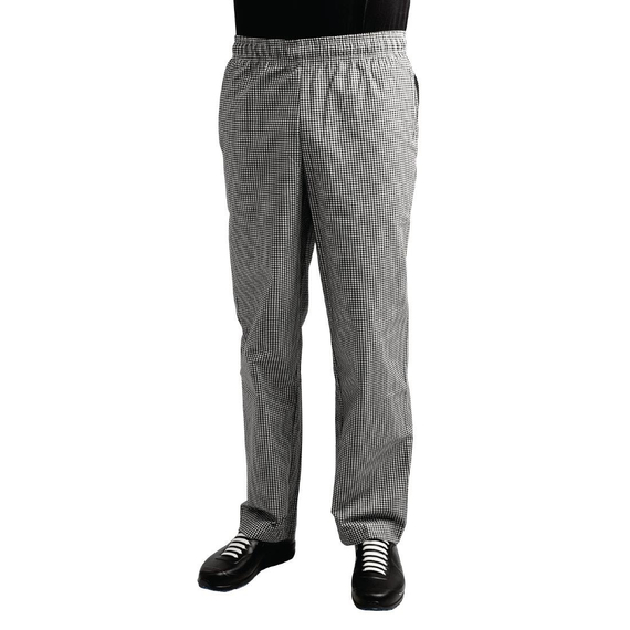 Chef Works Unisex Kochhose Easyfit schwarz weiß kleinkariert XS, Bild 8