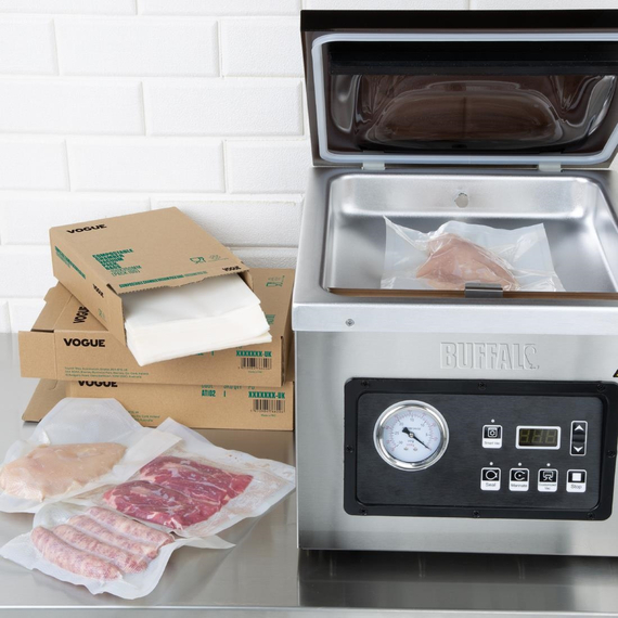 Vogue kompostierbare Kammer-Vakuumbeutel 150x250mm (100 Stück), Bild 7