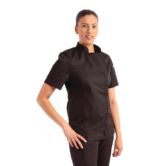 Chef Works Damen Springfield Zip Chefs Jacke Schwarz XS, Bild 6